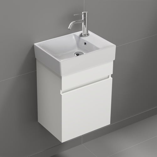 Small Bathroom Vanity, Floating, Modern Nameeks MINI16